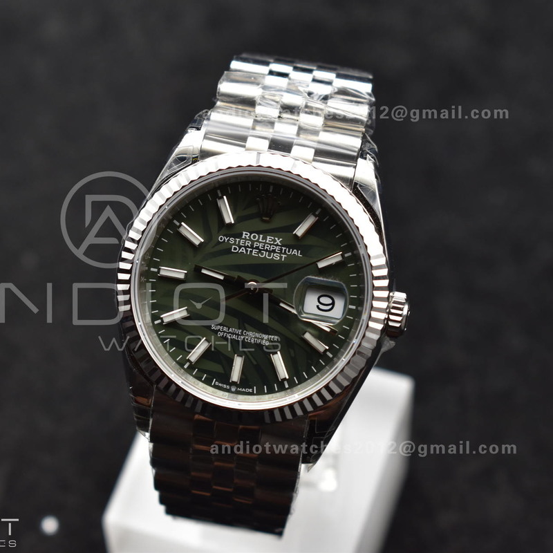 DateJust 36 SS 126234 VSF 1:1 Best Edition 904L Steel Green Leaf Dial on Jubilee Bracelet VS3235